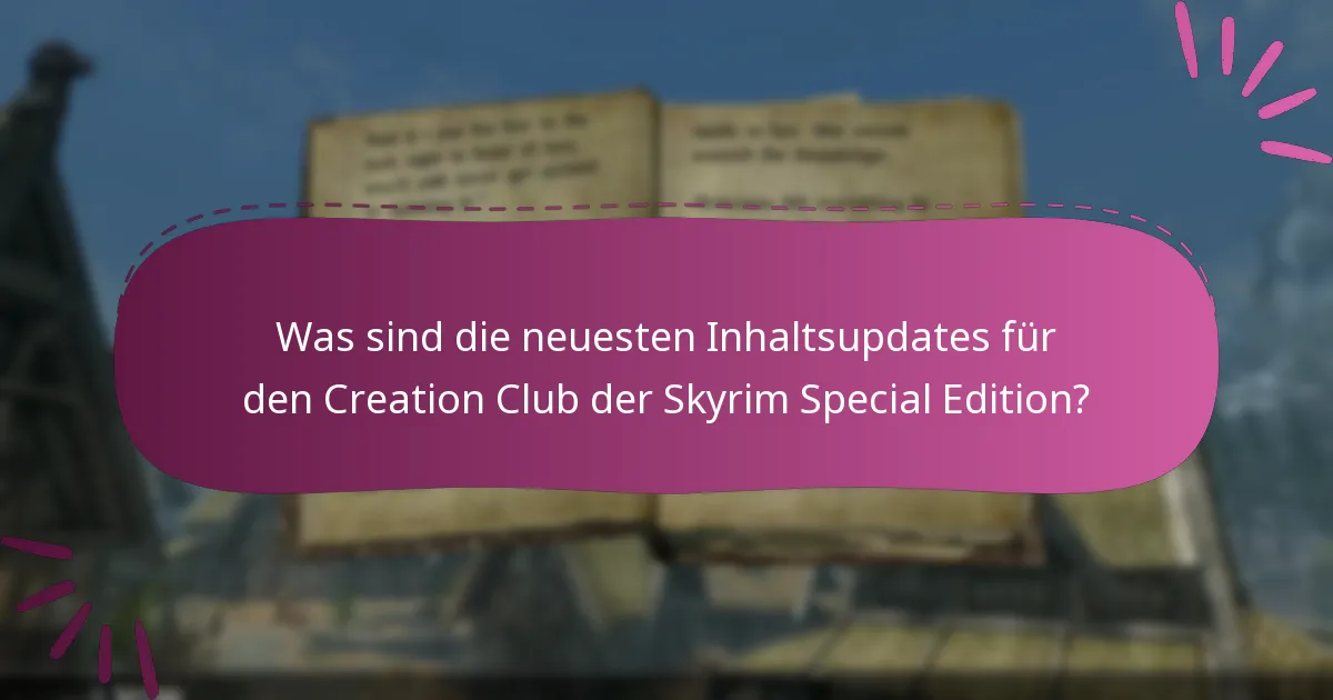 Welche neuen Veröffentlichungen sind im Creation Club verfügbar?